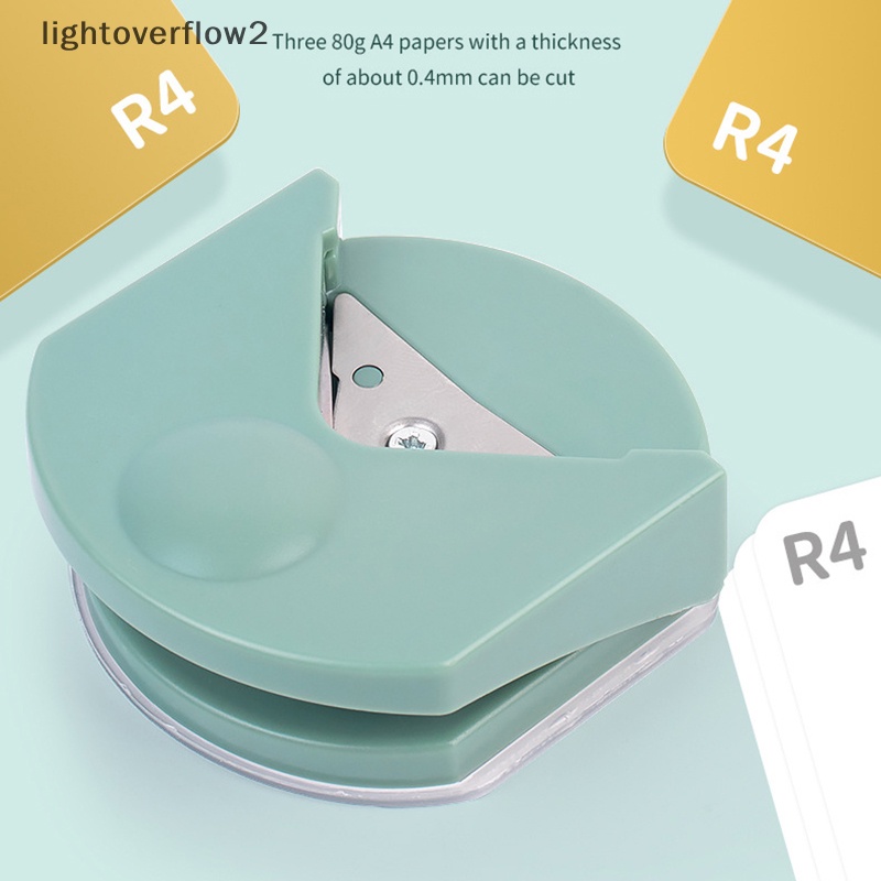 [lightoverflow2] Mini Portable Corner Rounder Kertas Trimmer Punch DIY Kertas Kartu Foto Cutg Perlengkapan Kantor Cutg Corner Photo Card Trimmer [ID]