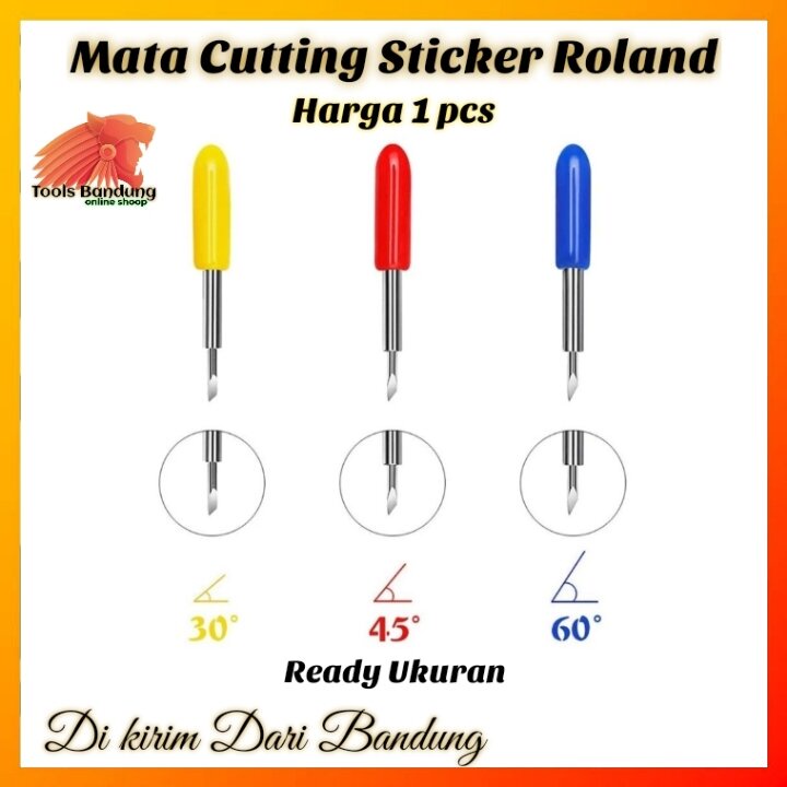 

Jarum Cutting Sticker Mata Pisau Import Mesin Cutting Sticker Ukuran 30°, 45°, 60° Roland Jinka Teneth Rhinotec Redsail Copam
