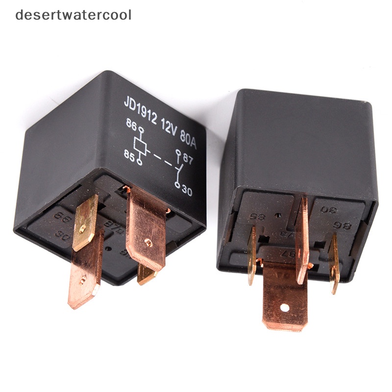 Deid Relay Heavy Duty Anti Air 4Pin DC 24V 12V 80A JD1912 Relay Mobil Otomotif Martijn