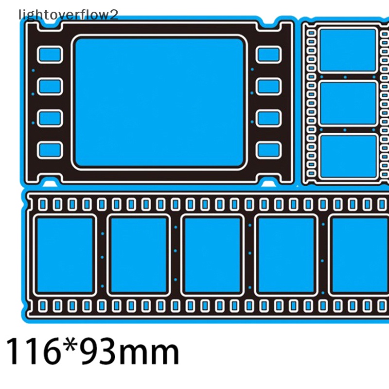 [lightoverflow2] Film Foto Metal Cutg Dies Stensil Scrapbooking DIY Album Cap Kertas Kartu Embos Dekorasi [ID]