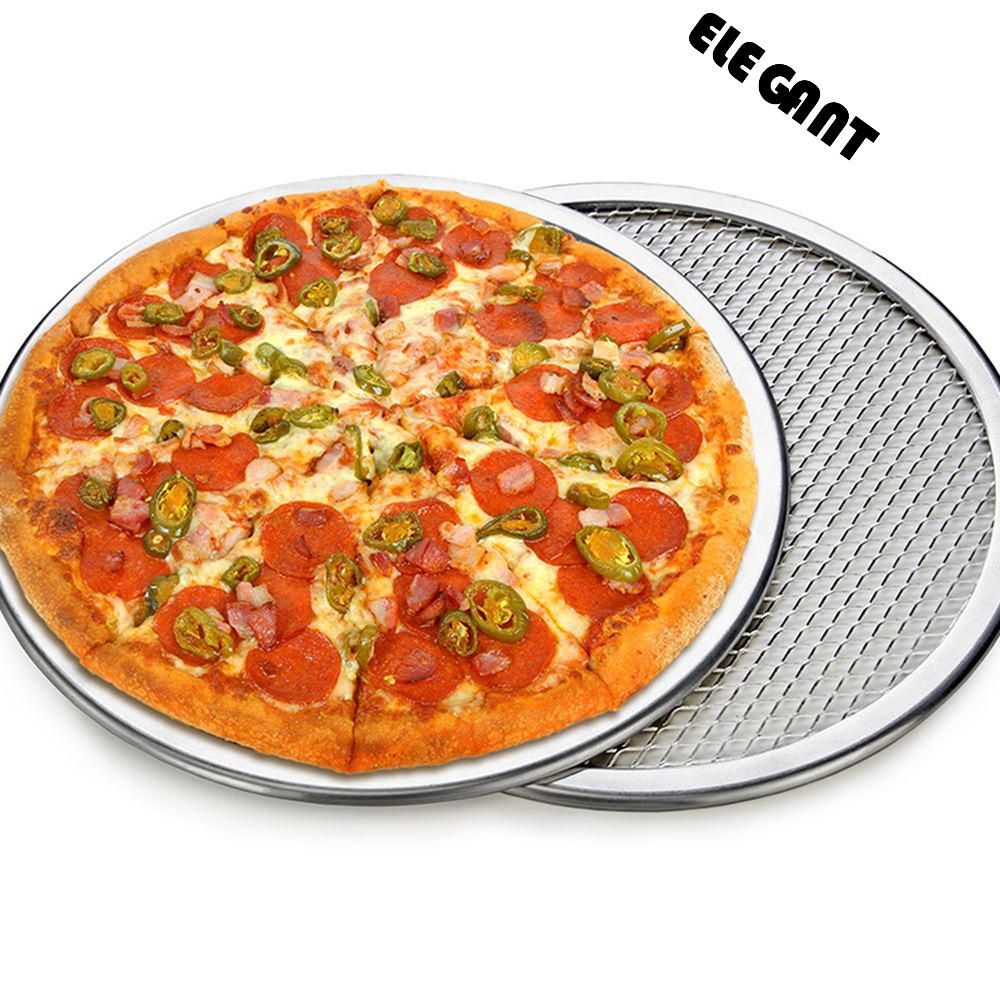 [Elegan] Tray Pizza Mesh6Per7 /8/9Inch Bakeware Panci Alat Dapur Baking Tray