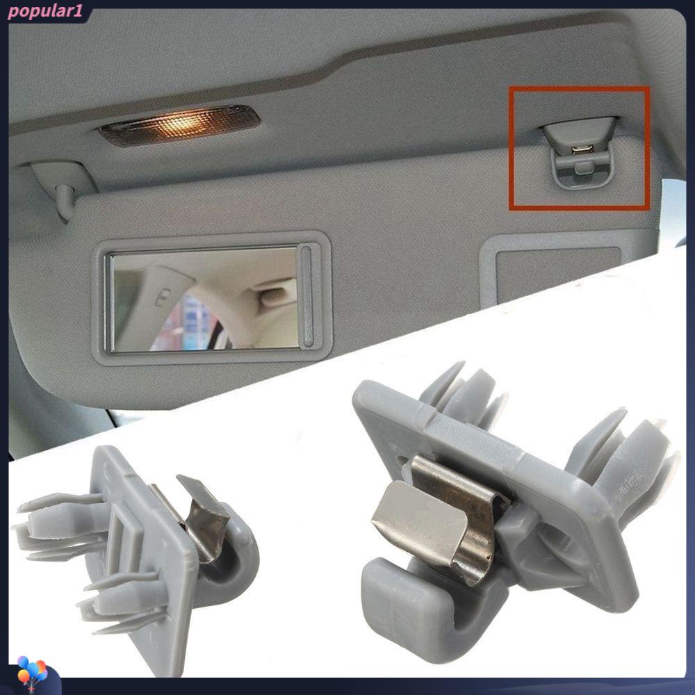 Populer Pengait Pelindung Matahari Mobil Praktis Holder Grey Bracket Untuk Audi A1 A3 A4 A5 Q3 Q5 Q7