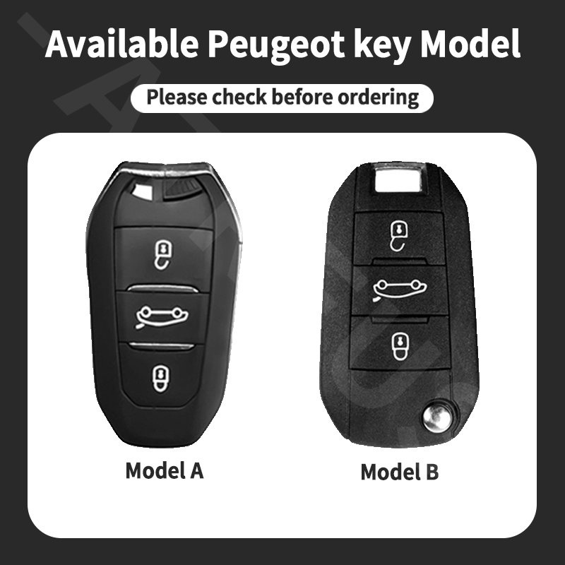 Peugeot Zinc Alloy Bungkus Penuh Case Kunci Mobil Cover Serat Karbon Kulit Smart Key Protector Untuk 206 208 207 307 308 2008 3008 508 408 5008 406