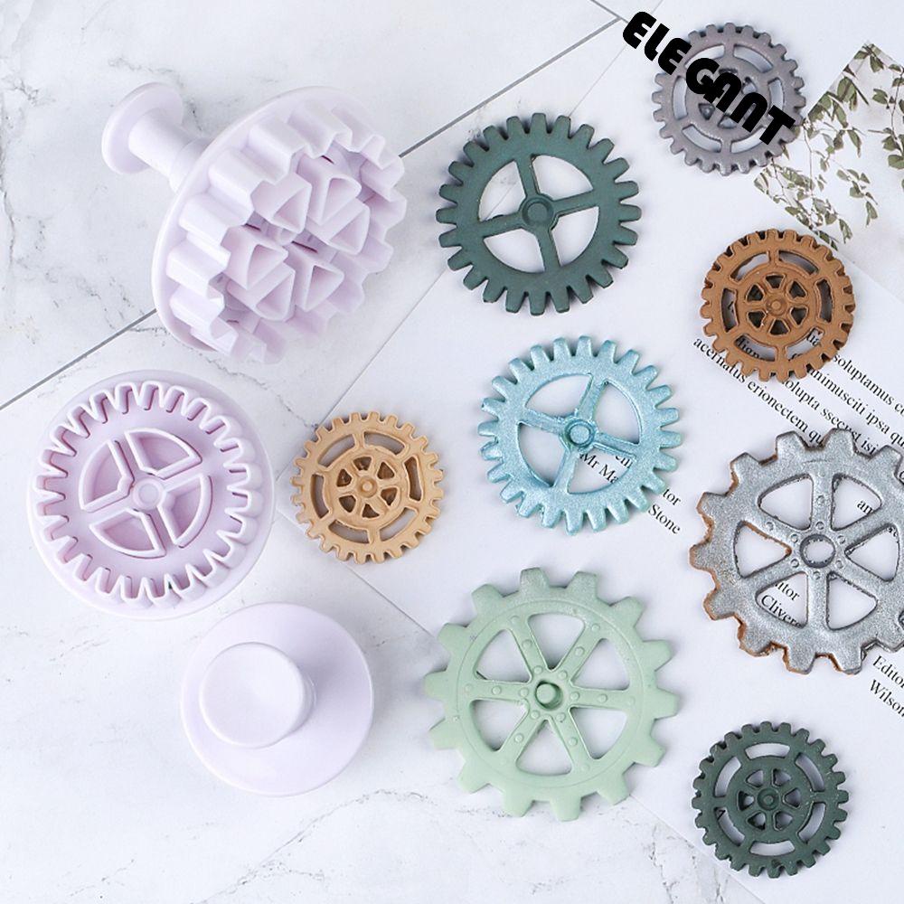 [Elegan] Cetakan Plunger Kue Plunger Plastik Fondant Cutter Baking Mold Cetakan Kue Sugarcraft Aksesoris Baking