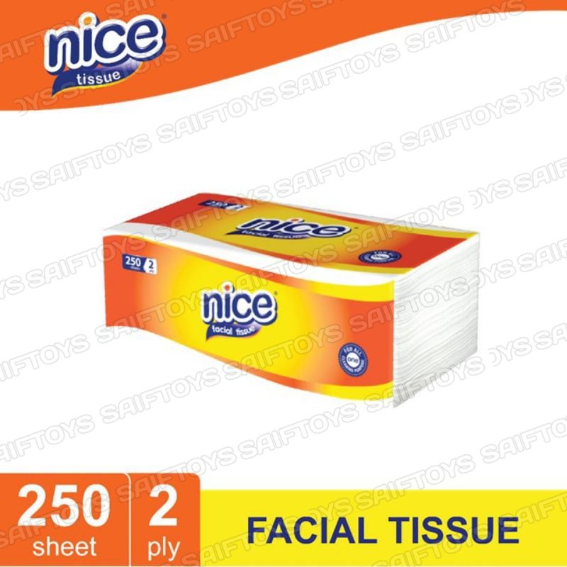 Tisu Wajah Nice 250 Sheets 2 ply / Tisu Nice / Tisu Wajah