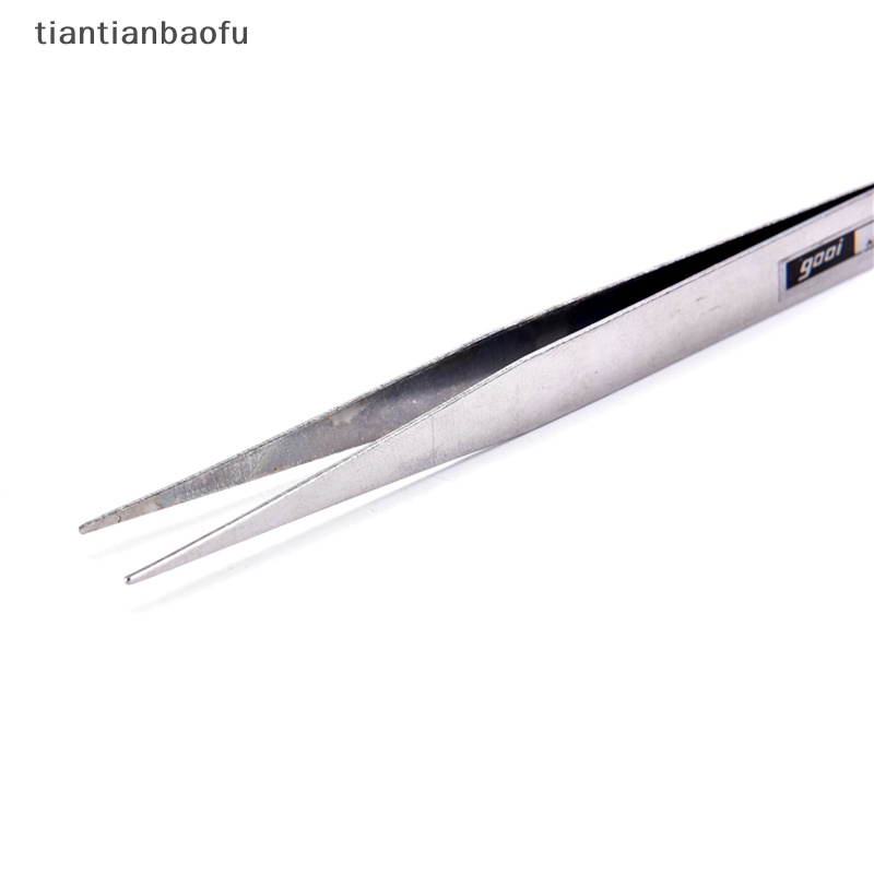 [tiantianbaofu] 2x Stainless Steel Eyelash Gems Pick Tools Penjepit Kosmetik Perlengkapan Nail Art Butik