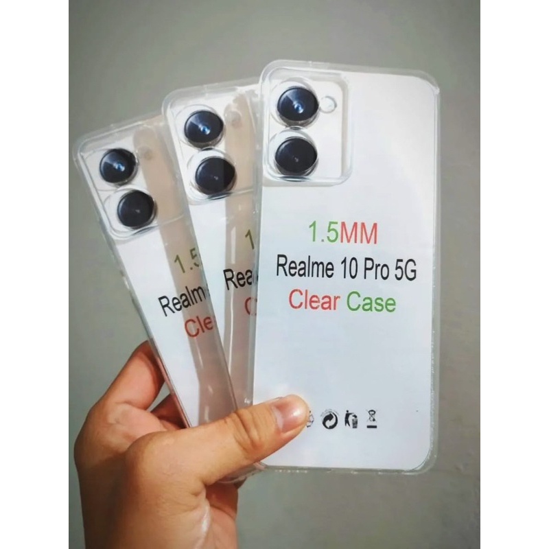 Tebal Transparant Case Realme 10/ 10 Pro/ 5/5i/C3/ 7 Pro/ 8i/ 9 Pro Plus/ C12/C25S/C30/C31/C33/C35 Protect Camera Casing