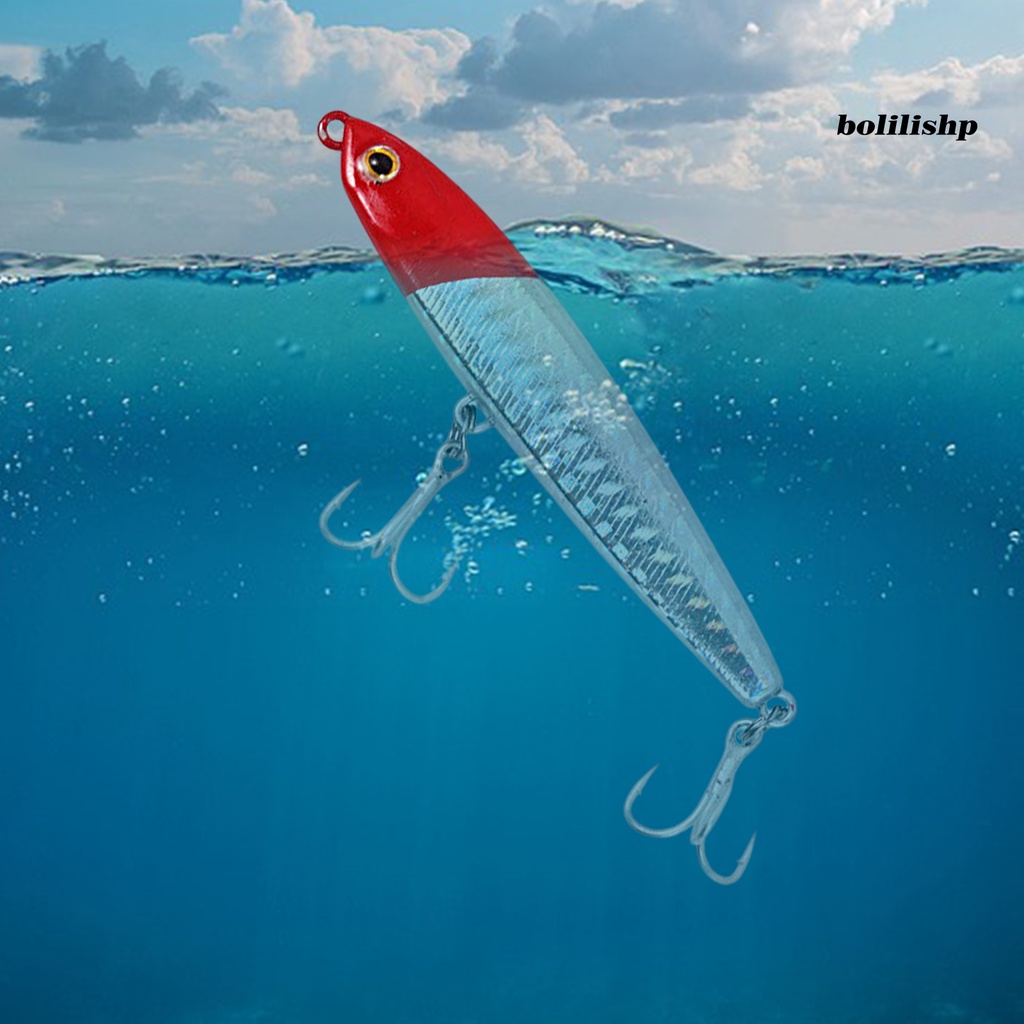 Bo-10-24g Umpan Umpan Simulasi Realistis 3D Fisheye Treble Hook Panjang Casting Multi-Swim Layer Fishing Lure Perlengkapan Memancing