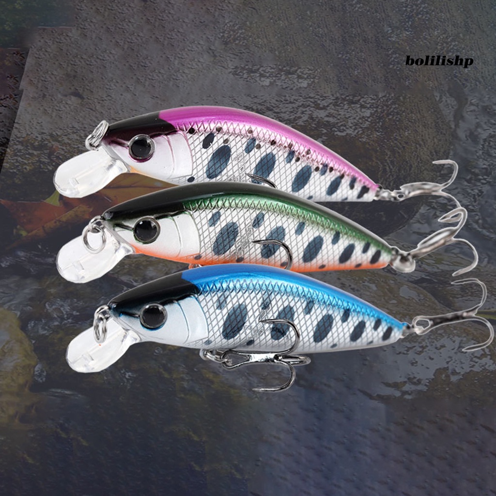 Bo-4.8cm/3.8g Buatan Memancing Umpan Bionic 3D Mata Tajam Kait Arus Trout Tenggelam Ikan Kecil Lure Untuk Air Tawar Air Asin