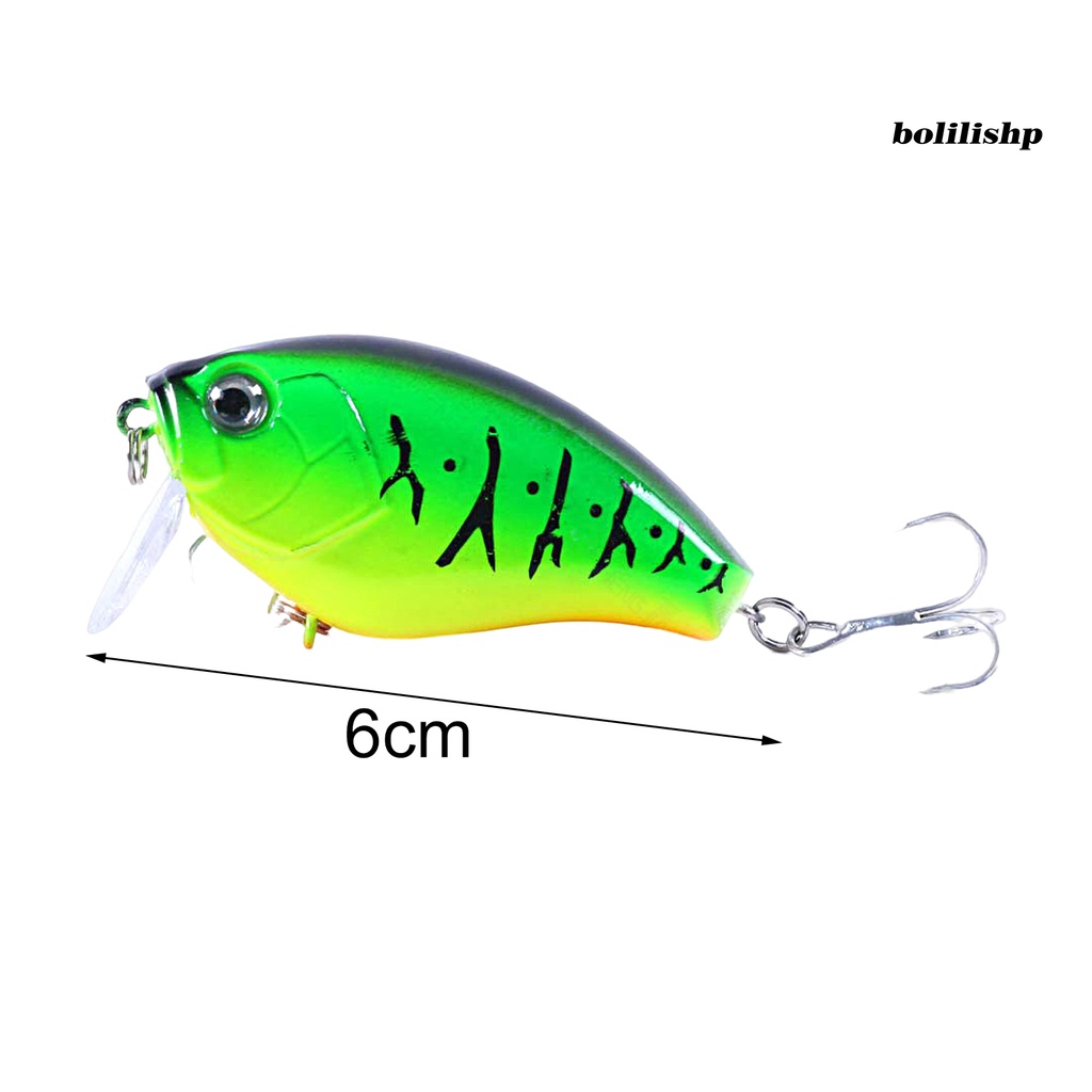 Bo-6cm/17g Umpan Pancing Simulasi 3D Fisheyes Lidah Panjang Warna Terang Kait Tajam Atraksi Ikan Universal Topwater Engkol Buatan Umpan Keras Alat Pancing