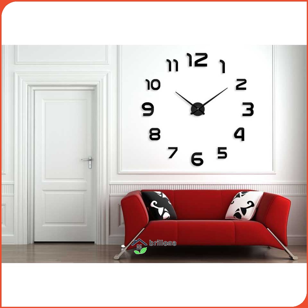 TaffHOME Jam Dinding DIY Giant Wall Clock Quartz 80-130cm - DIY-105