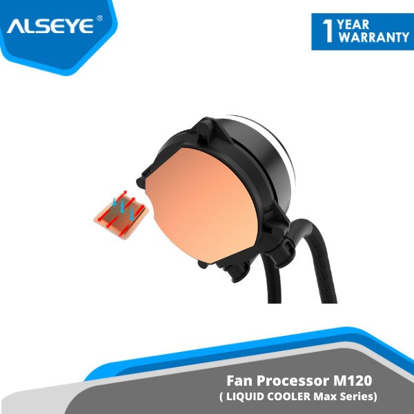 FAN LIQUID COOLER CPU SINGLE FAN ALSEYE M-120 MAX SERIES