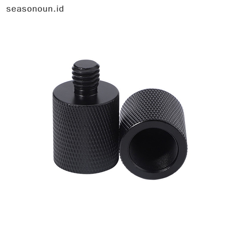 Seasonoun5/8-27 Ke 1/4 3/8 Screw Microphone Holder Konversi Sekrup Mic Stand Monopod Tripod Adapter Mount Sekrup Untuk Lampu Flash.