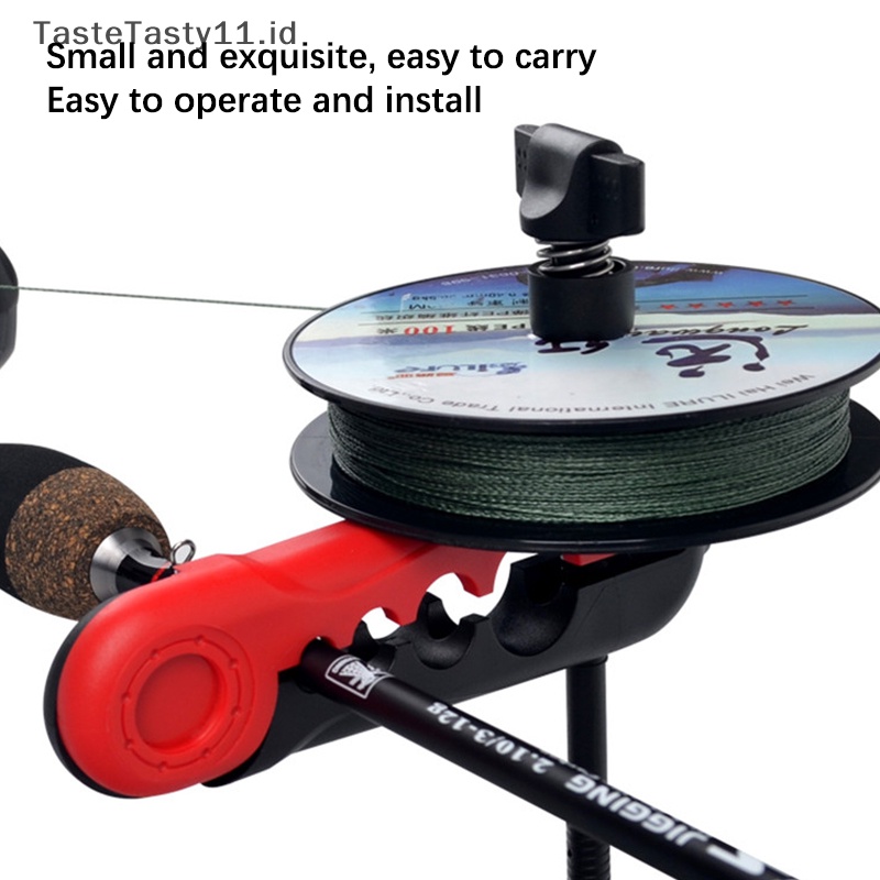 Tastetasty Spooler Tali Pancing Portable Performa Halus Line Winder Adjustable Untuk Spool.