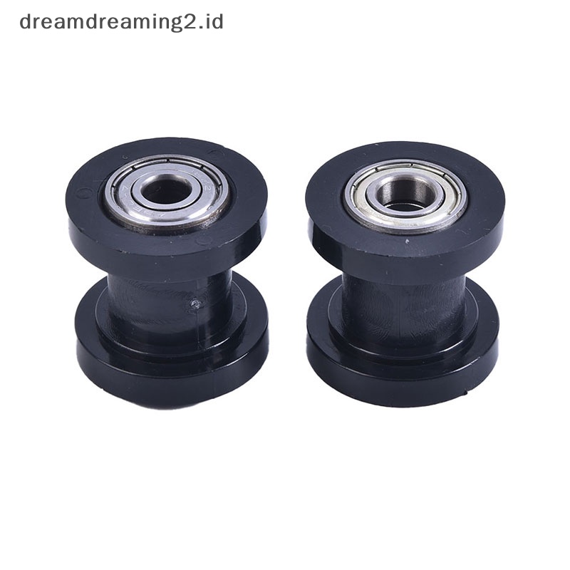 (drea) 1pcs 8mm 10mm Rantai Roller Slider Tensioner Wheel Guide Pit Kotoran Sepeda Mini Moto//