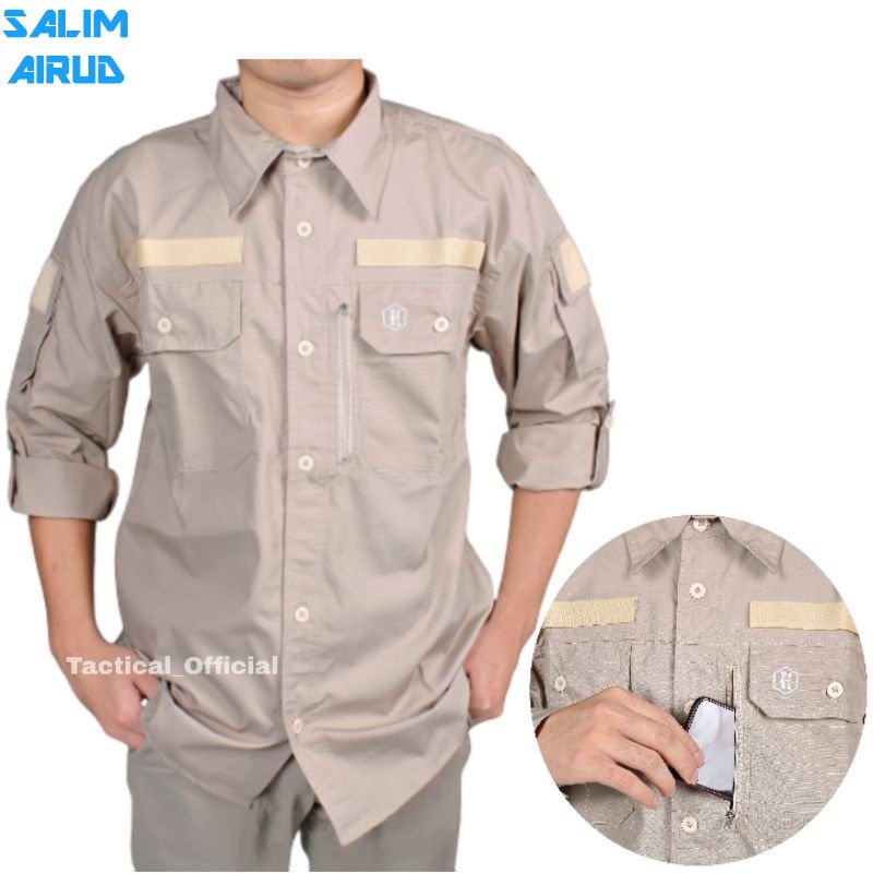 baju kemeja army tactical HEXAGON BIG SIZE - TERLARIS