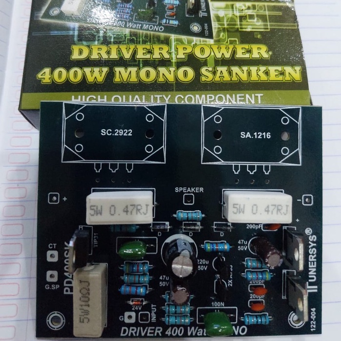 Driver Power 400watt MONO TUNERSYS