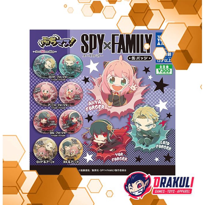 Gacha Gashapon Spy x Family Can Badge