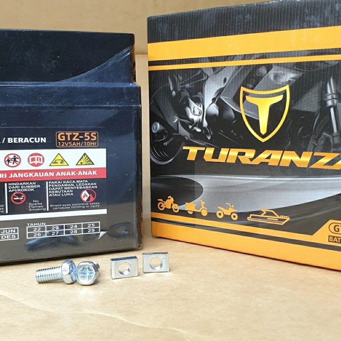 Turanza GTZ 5S Aki Kering Motor Beat Vario Karbu Karisma Mio M3 110cc