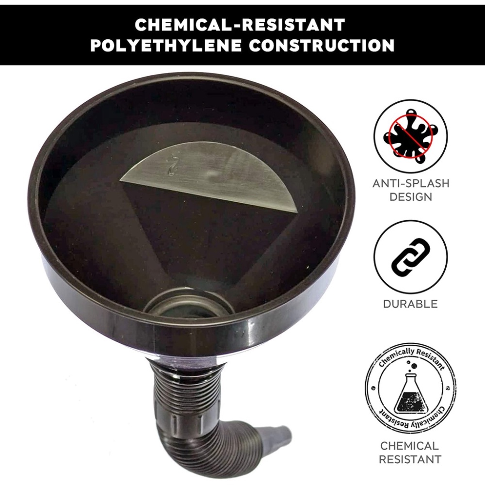 Corong Pengisian Bahan Bakar Umum dengan Mobil Motor Mesin Bensin Alat Penyaring Bahan Bakar Corong Karet Plastik