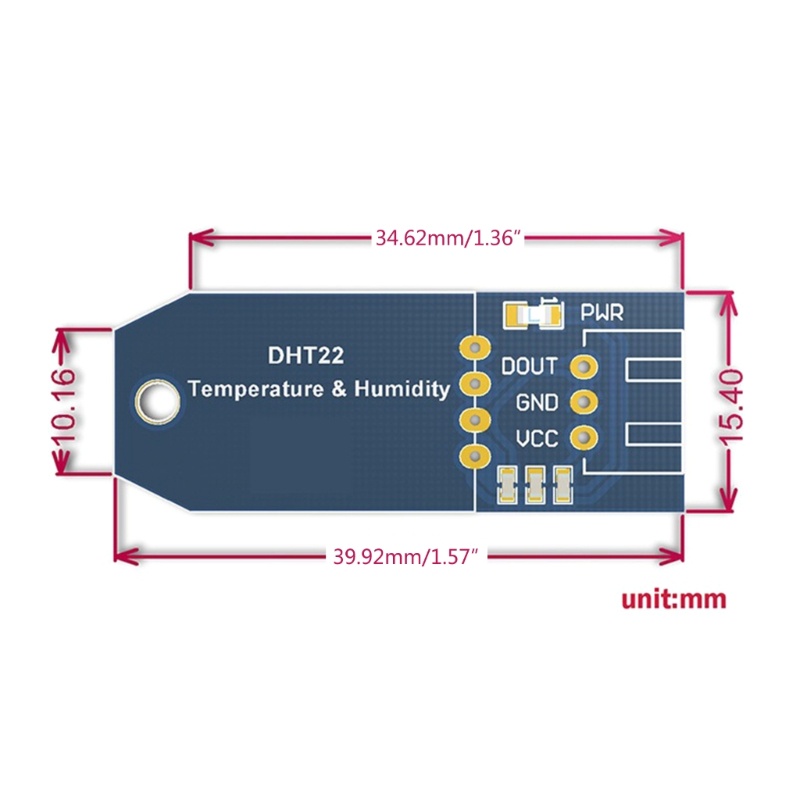 Cre DHT22 Modul Sensor Suhu Dan Kelembaban Digital Temperature Humidity Monitors Sensor Untuk Elektronik DIY