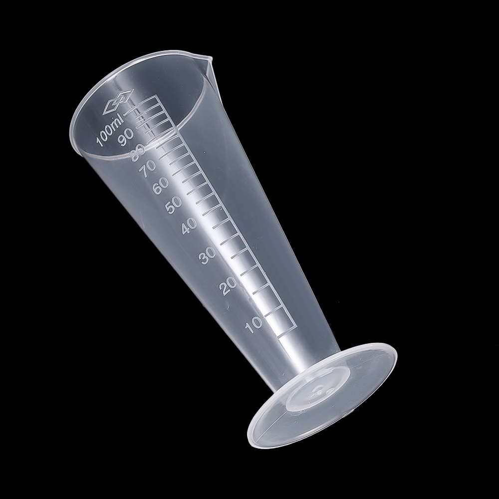 50/100ml Gelas Ukur Segitiga Transparan Bening Plastik Graduated Triangle Scale Cup Medis Profesional Kimia Alat Laboratorium Bartender Baking Untuk Aksesoris Dapur