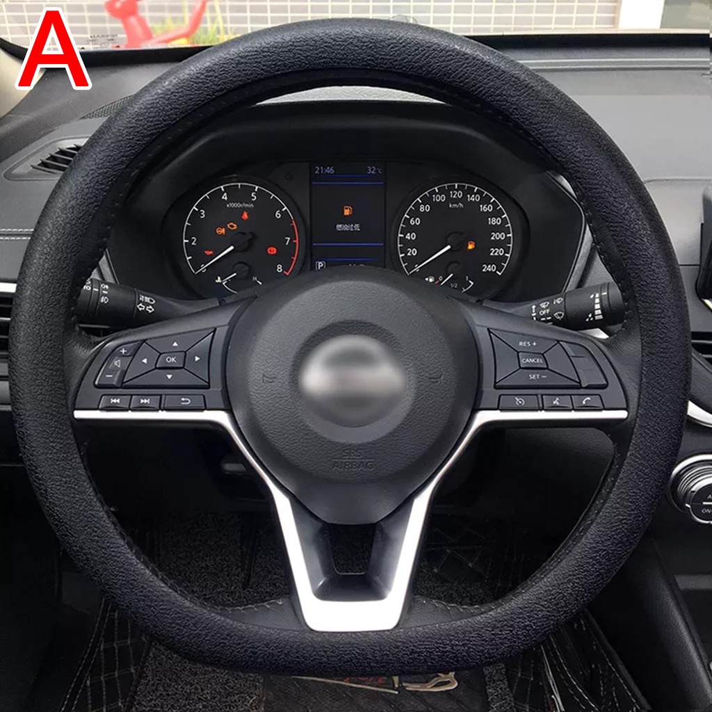 Universal Car Steering Wheel Silicone Cover Lembut Tahan Aus Non-slip Setir Pelindung Case Aksesoris Mobil