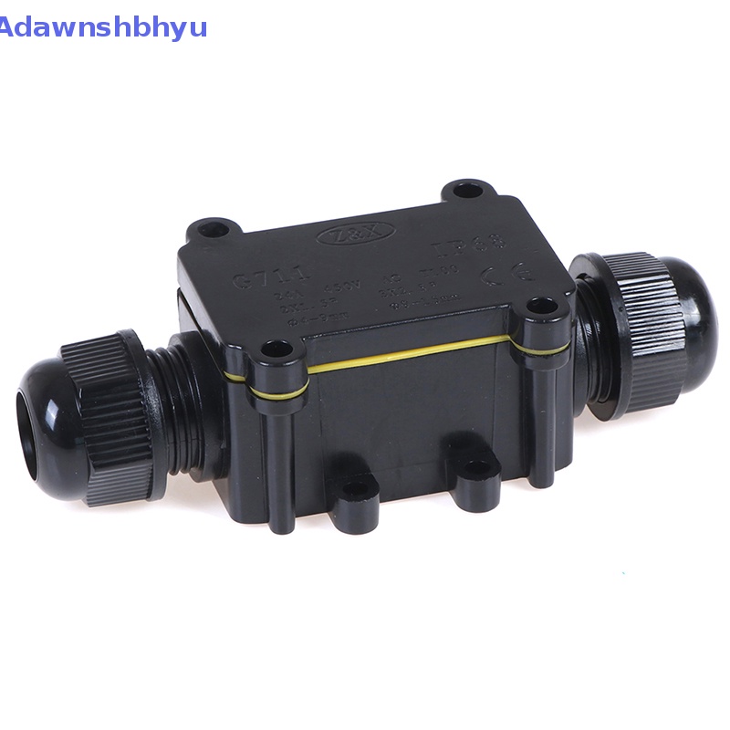 Adhyu Junction Box Listrik Waterproof 2arah Untuk Kabel Lighg Outdoor IP68 ID