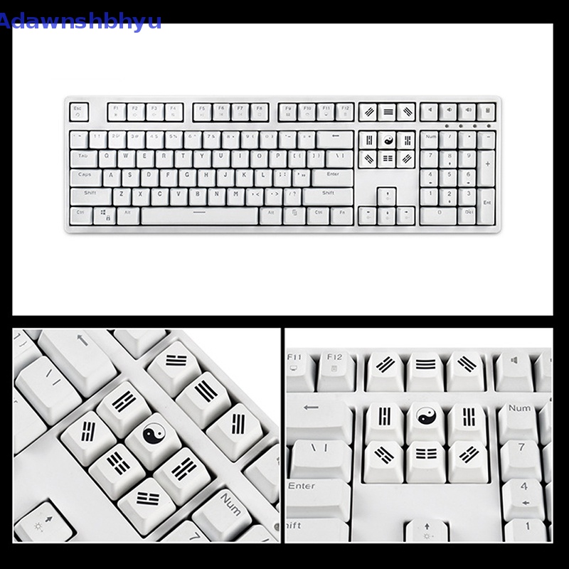 Adhyu 4/9 /12 /13PCS WASD Arah Tombol Thermal Sublimation Keycap Suplemen Warna Keycap Warna Pribadi Topi Tombol Keyboard Mekanik PBT ID