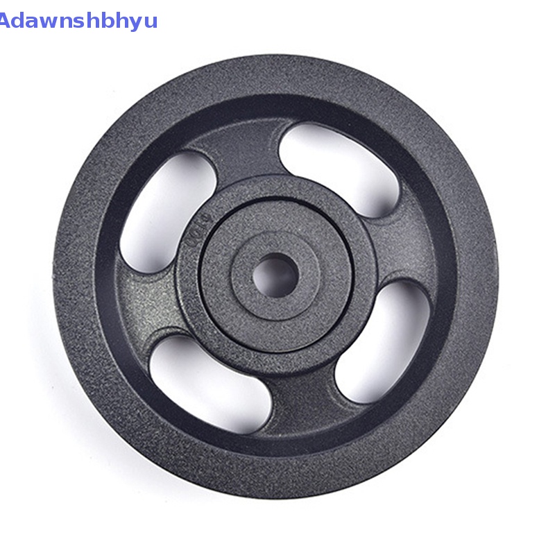 Adhyu 1Pc 100mm Bahan Abs Hitam Bantalan Pulley Roda Kabel Peralatan Gym Peralatan Peralatan Part Wearproof ID