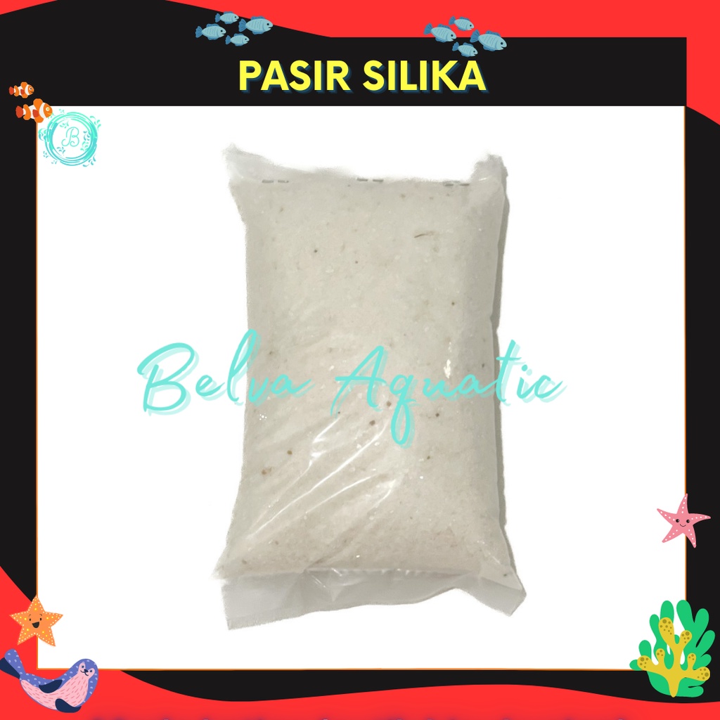 PASIR SILIKA Putih Pasir Putih Halus Aquarium Aquascape 500 Gram