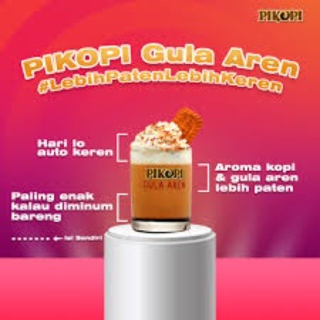 PIKOPI GULA AREN (Paketan isi 3 Saset)produk dari kopi kapal api