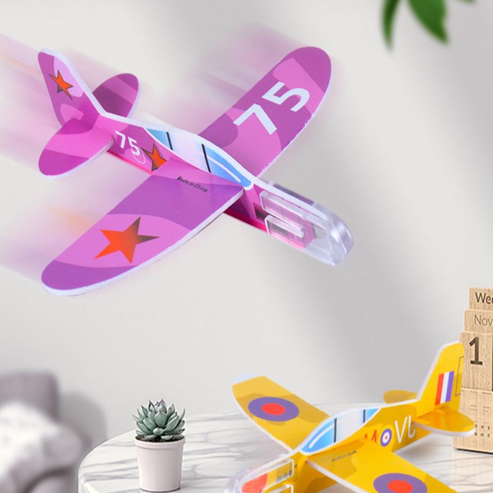 Needway   Pesawat Lempar Tangan DIY Mainan Orang Tua-Anak DIY Mainan Majelis Luar Ruangan Pesta Ulang Tahun Model Pesawat Foam Airplane