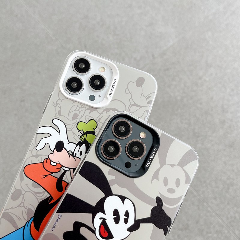 Rich Mickey Donald Duck Soft Case HP iP iPhone 14 13 12 Pro Max 11 Disney Matte FTD Casing Apple