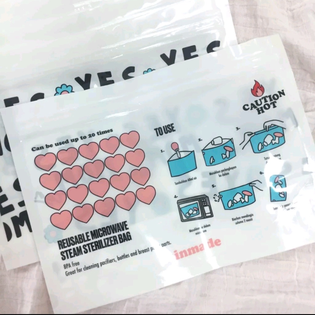 Kinmade Microwave Steam Sterilizer Bags / Kantong Sterilizer Botol Susu