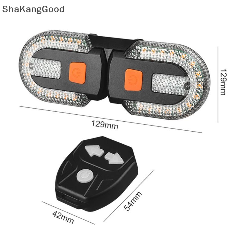 Lampu Sein Sepeda Selip Wireless Remote Control Lampu Ekor Sepeda USB Rechargeable SKK