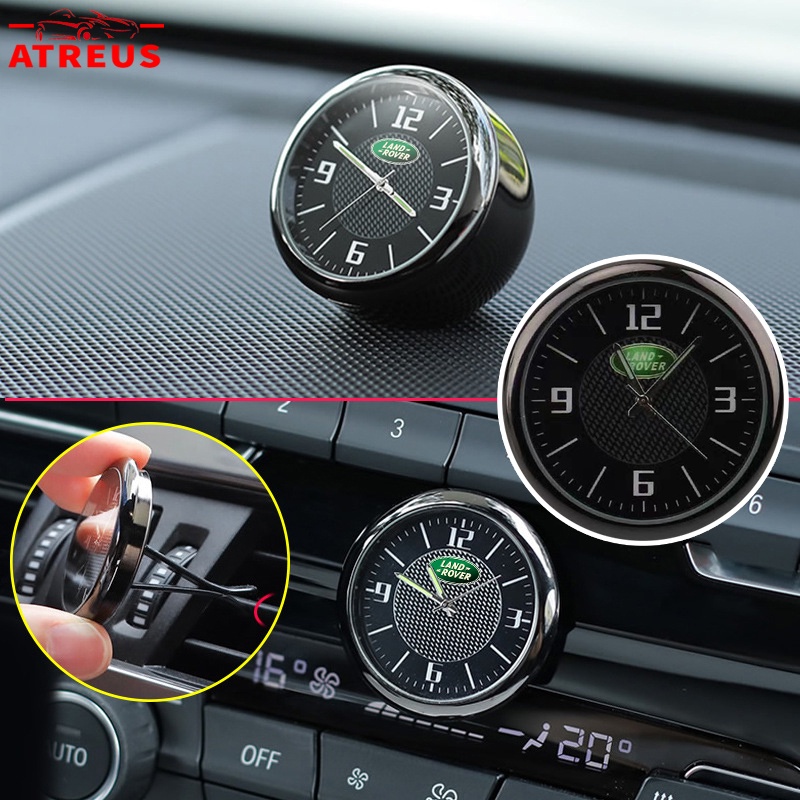 Jam Quartz Mini Mobil Land Rover luminous Interior Center Console Vent Clock Decoration Untuk Land Rover Freelander 2fender Range Rover Evoque Velar DISCOVERY Sport