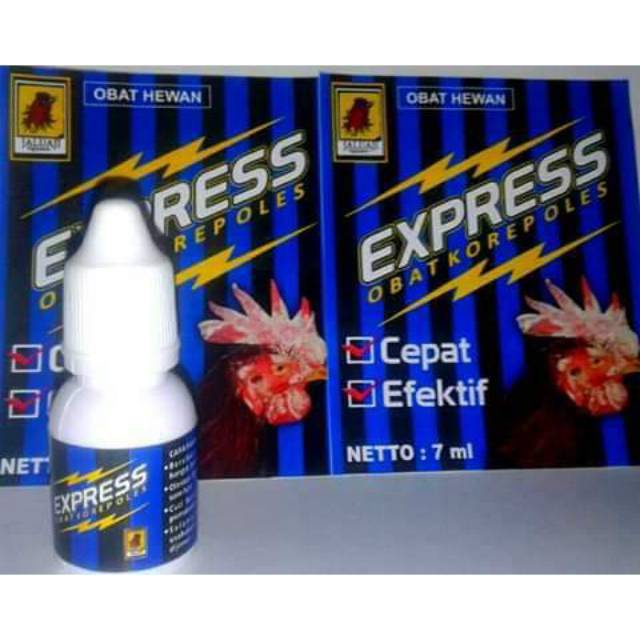 EXPRESS JALU AJI 1 SACHET 10 ML OBAT AYAM SAKIT KOREP KURAP KURAB JAMUR BURAS MUKA PUTIH LESU
