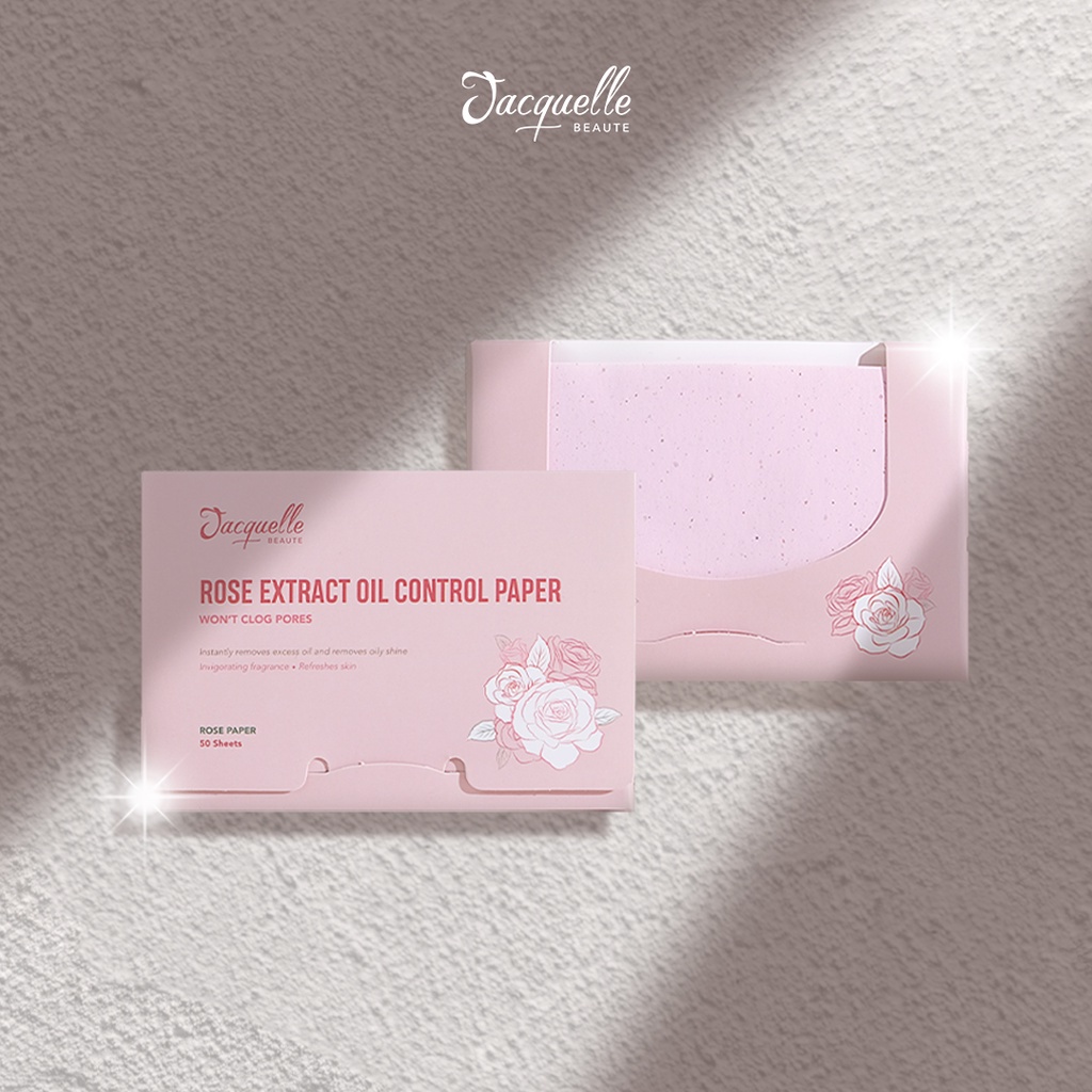 Jacquelle Rose Extract Oil Control Paper Blotting Paper isi 50's Kertas Penyerap Minyak di Wajah