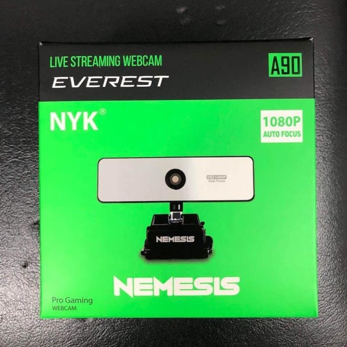 Webcam NYK A90 EVEREST - Full HD Glass, Auto Focus, 1080p