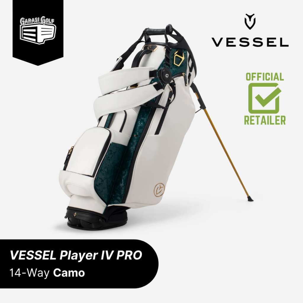 VESSEL Player IV PRO 14-Way Stand Bag Golf Camo - Tas Stick Original