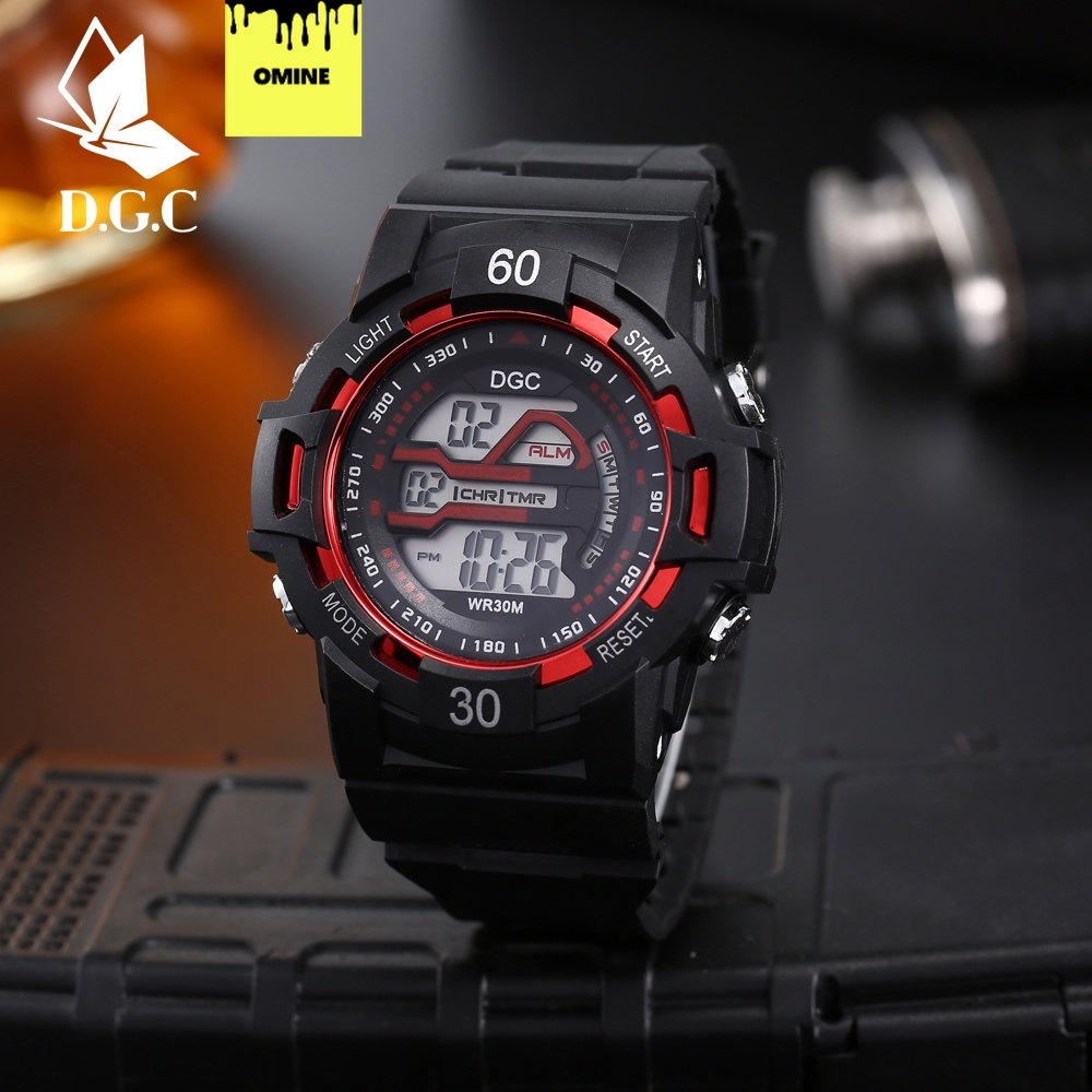 OMINE DGC Jam Tangan Olahraga Digital Pria Life Waterproof Jam  Wanita Jam Tangan M182