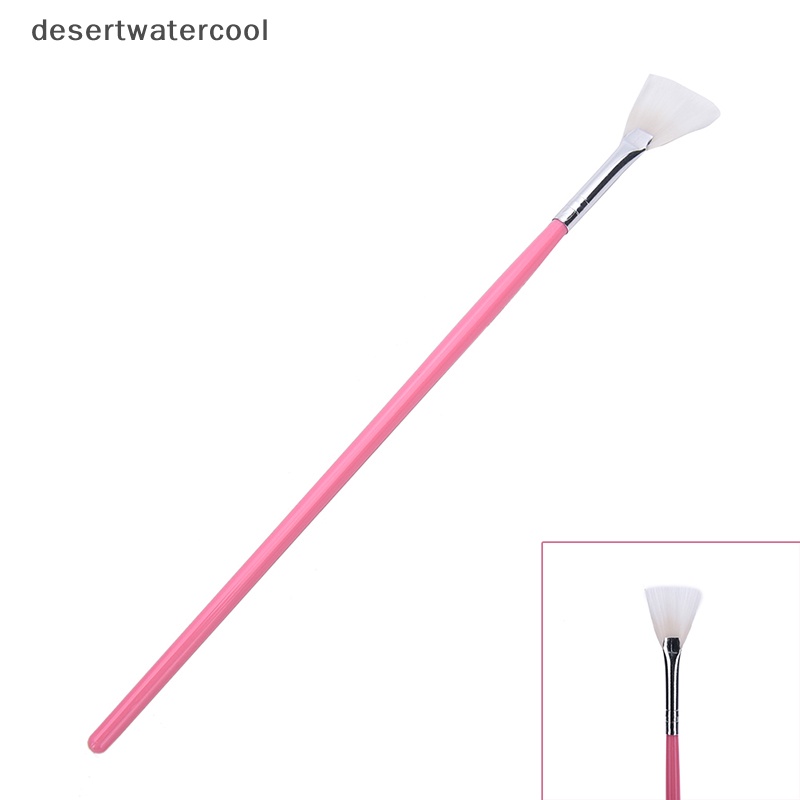 Deid 1pcs Nail Art Pen Paing Menggambar Glitter Gradient Brushes Bentuk Kipas Brush Martijn