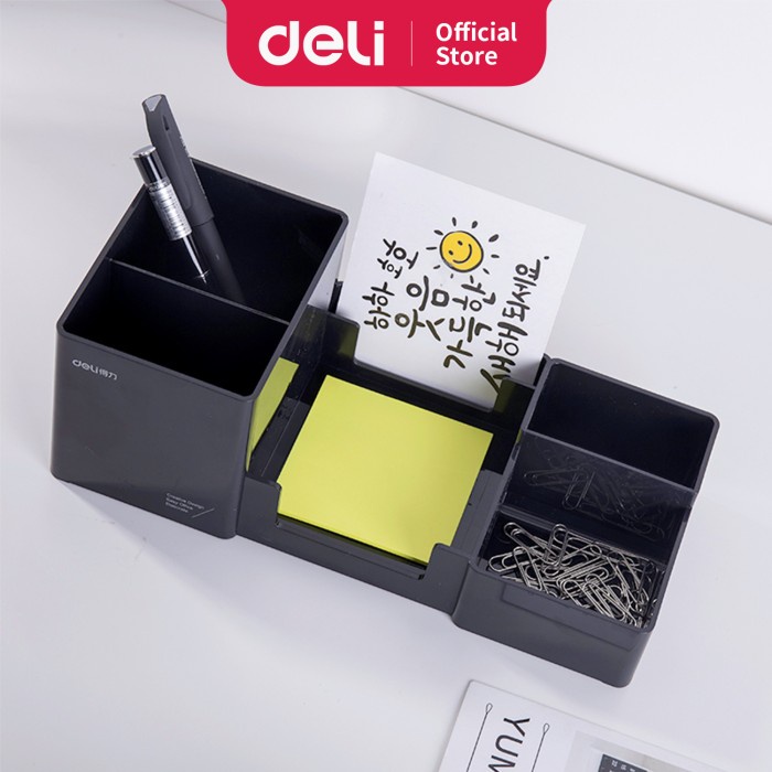 

✨BESTSELLER✨ - Deli 9118 Desk Organizer - Hitam- 1.2.23