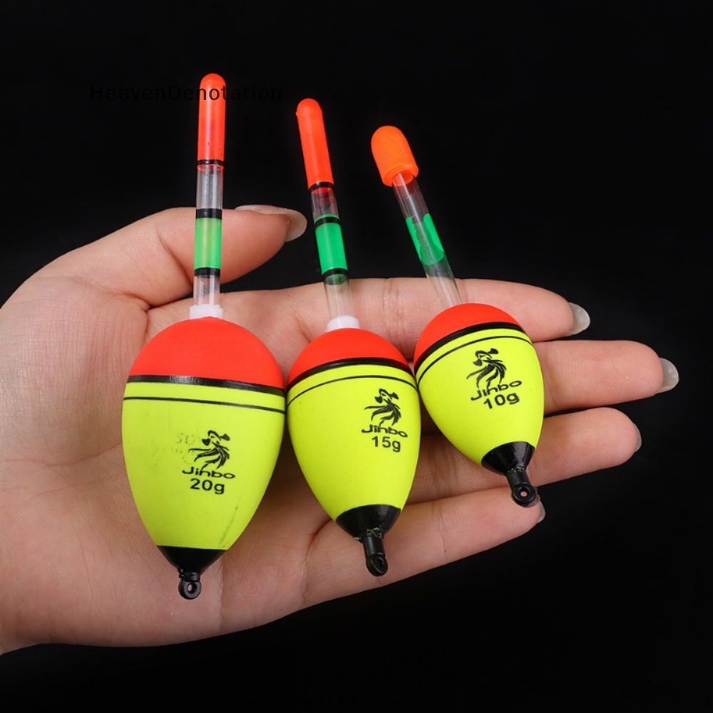 [HeavenDenotation] Tongkat Lampu Pelampung Malam Mancing EVA Luminous Busa Plastik Bobber Sea Rock Fishin HDV