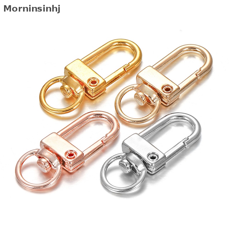 Mornin 10pcs/lot 12*33mm Alloy Rotatable Lobster Clasp Dog Key Chains Buckle Bag Hook Gantungan Kunci Konektor Untuk Membuat Perhiasan DIY Temuan id