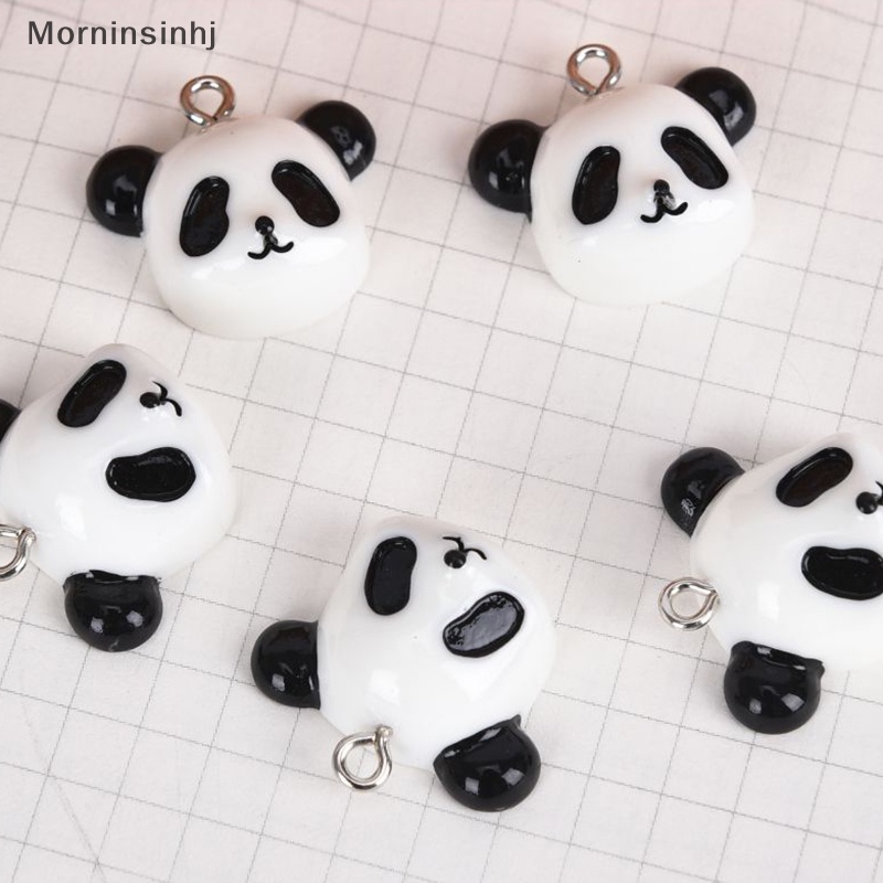 Mornin 20Pcs /Set Resin Panda Ch Liontin Temuan Perhiasan DIY Membuat Kerajinan Hadiah id