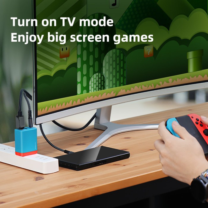 PNK23 M365 Switch TV Dock HDMI GaN 65W Fast Charger