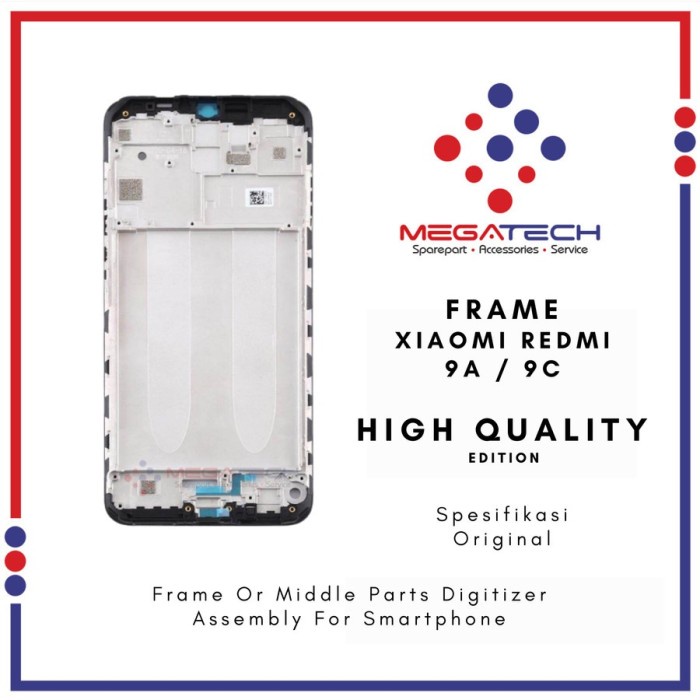 Middle Frame LCD Xiaomi Redmi 9a  Redmi 9c | Frame Lcd Tatakan Lcd