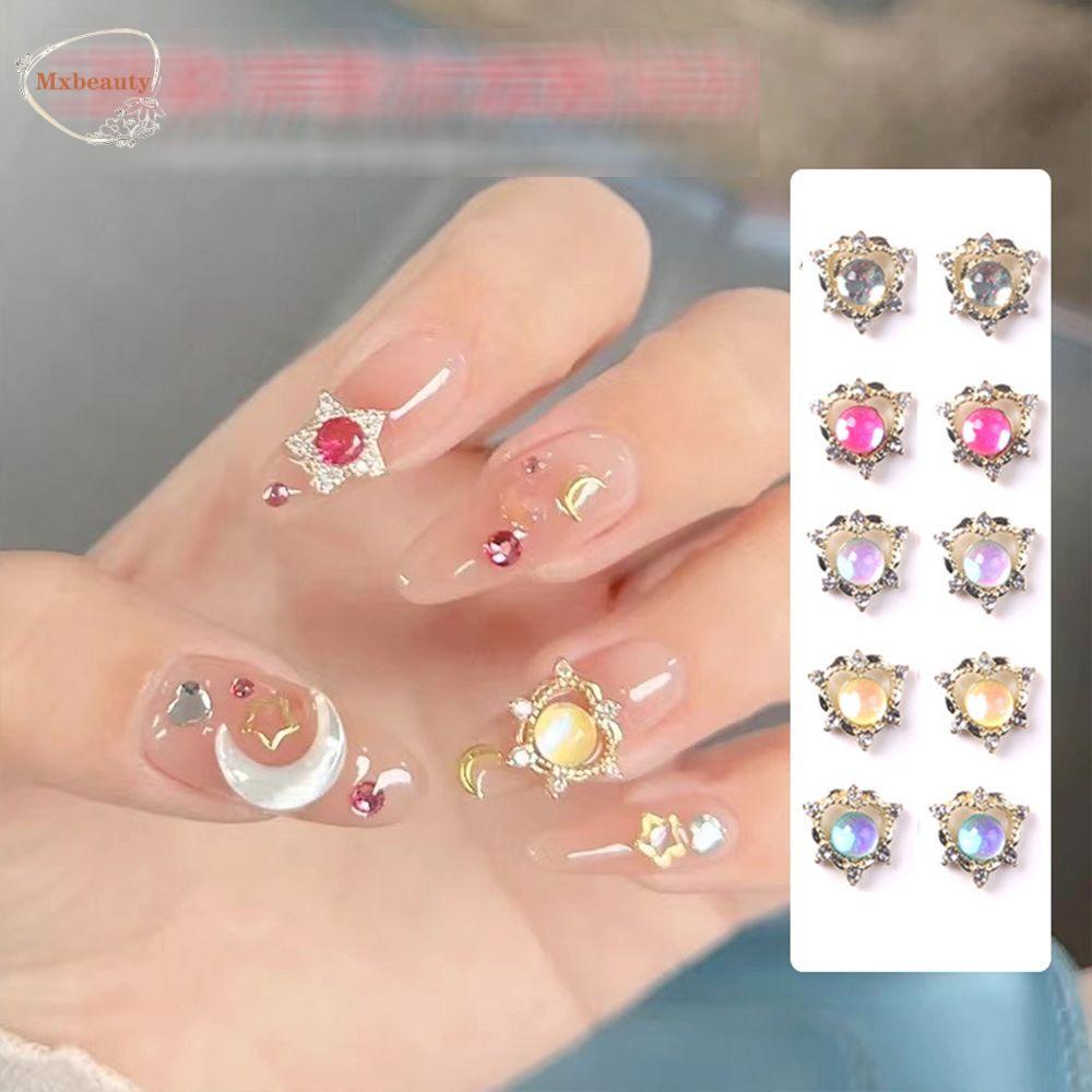 Mxbeauty Wanita Pesona Kuku Warna Ajaib Kuku Jepang Kecantikan Kuku Salon Manicure Aksesoris Nail Rhinestones